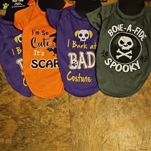 ONE (1) Halloween Dog Tee/Costume, Choose Orange Purple or Grey, Sz Medium, NWT